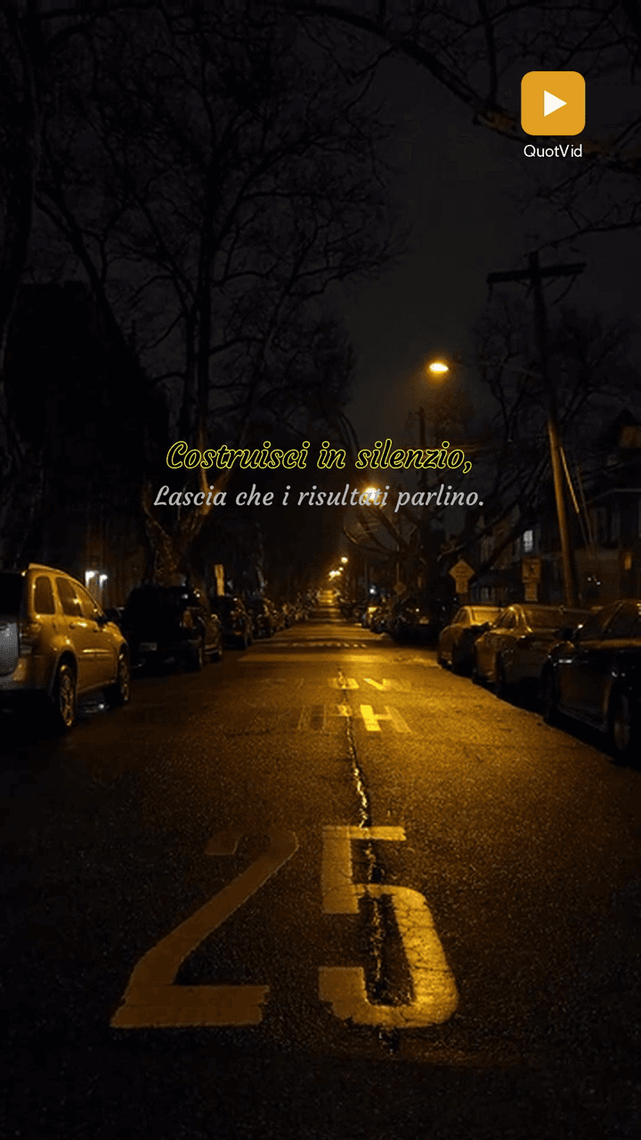 Italian quote video still showing multilingual QuotVid output