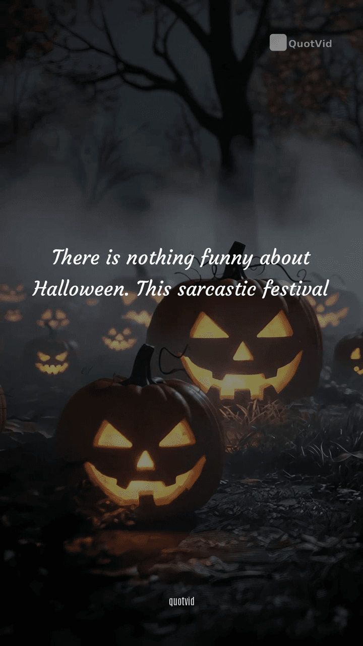 Halloween quote video still — daily branded output without manual editing