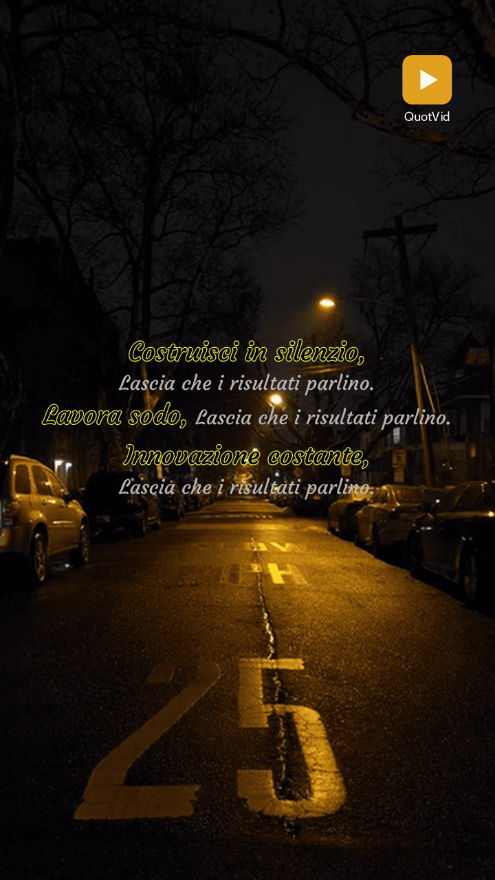 Italian quote video still showing a finished branded frame from either persona mode